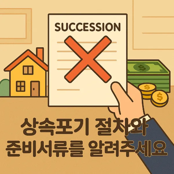 빚상속포기, 상속포기 절차와 준비서류를 알려주세요